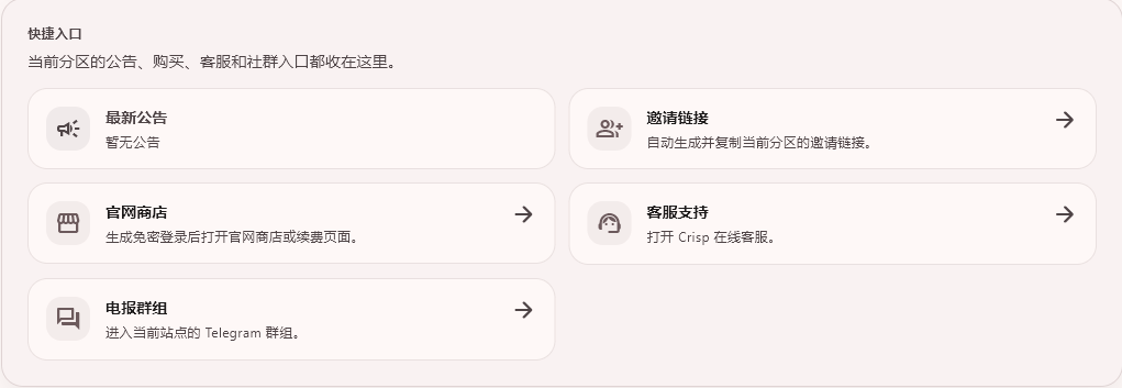 CuteCloud 快捷入口